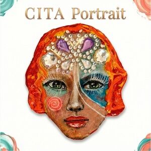 Colorful Decorative Jeweled Face Art